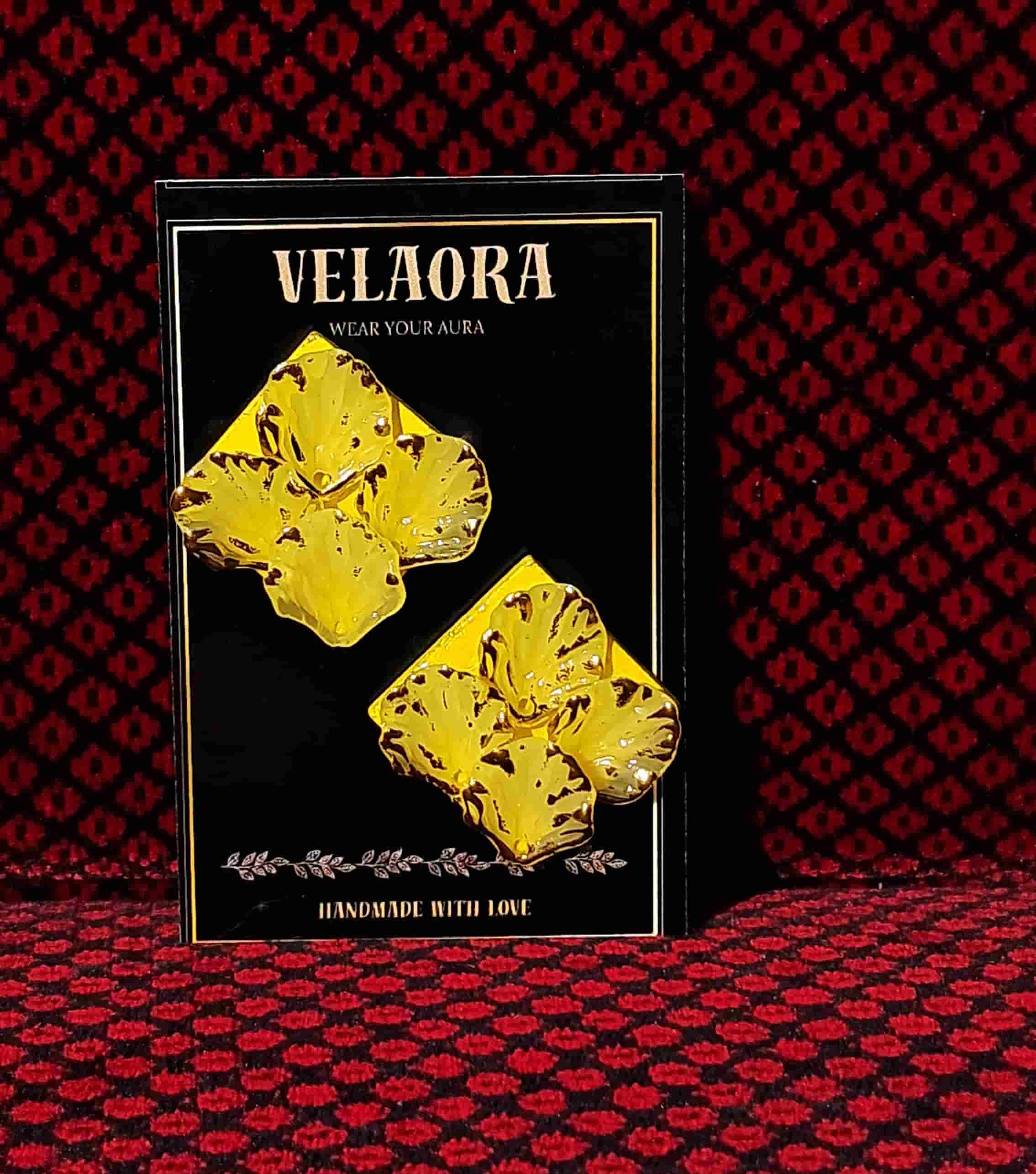 Yellow Shells by Velaora Jewels
